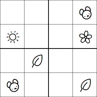 Kids Sudoku 4x4 - Medium
