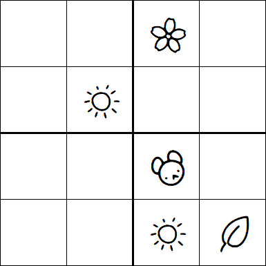 Kids Sudoku 4x4 - Medium