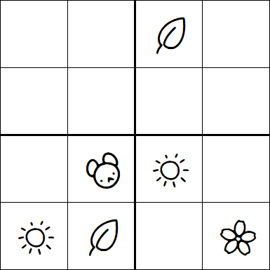 Kids Sudoku 4x4 - Medium
