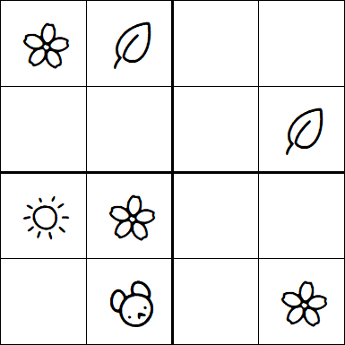 Kids Sudoku 4x4 - Medium