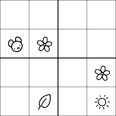 Kids Sudoku 4x4 - Medium