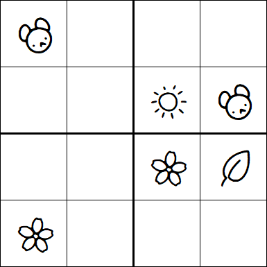 Kids Sudoku 4x4 - Medium