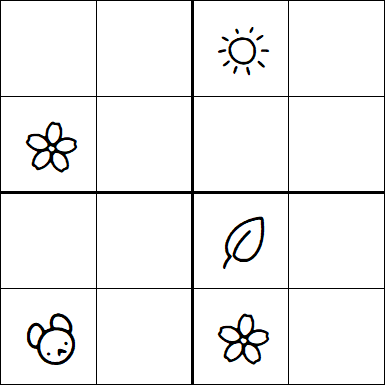 Kids Sudoku 4x4 - Medium