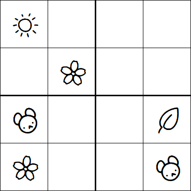 Kids Sudoku 4x4 - Medium