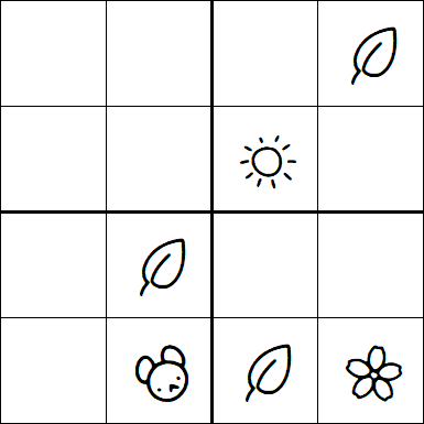 Kids Sudoku 4x4 - Medium