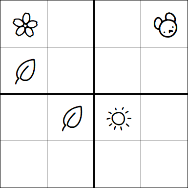 Kids Sudoku 4x4 - Medium