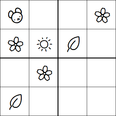 Kids Sudoku 4x4 - Medium