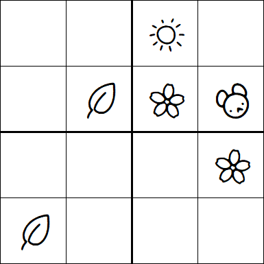 Kids Sudoku 4x4 - Medium