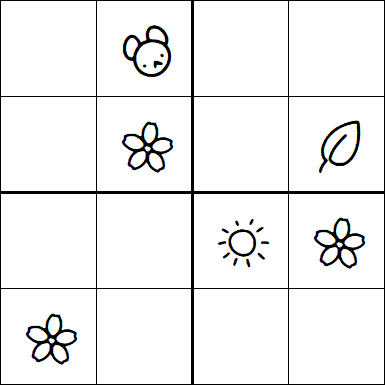 Kids Sudoku 4x4 - Medium