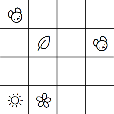 Kids Sudoku 4x4 - Medium