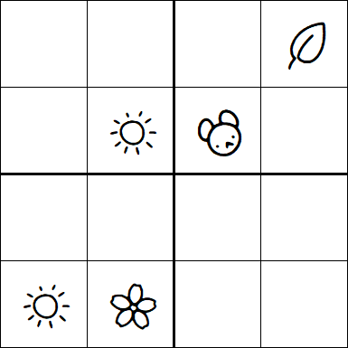 Kids Sudoku 4x4 - Medium