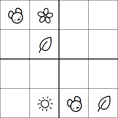 Kids Sudoku 4x4 - Medium