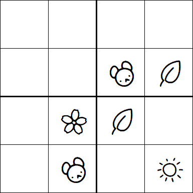 Kids Sudoku 4x4 - Medium