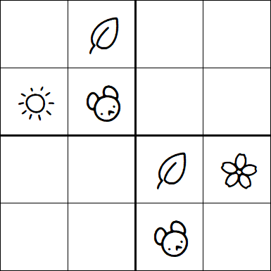 Kids Sudoku 4x4 - Medium