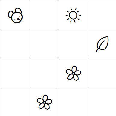 Kids Sudoku 4x4 - Medium
