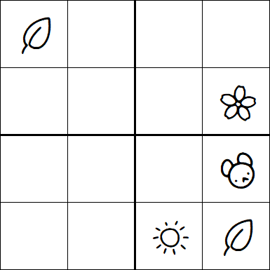 Kids Sudoku 4x4 - Medium