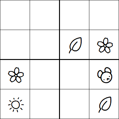 Kids Sudoku 4x4 - Medium