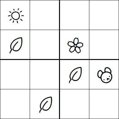 Kids Sudoku 4x4 - Medium