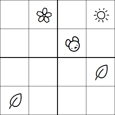 Kids Sudoku 4x4 - Medium
