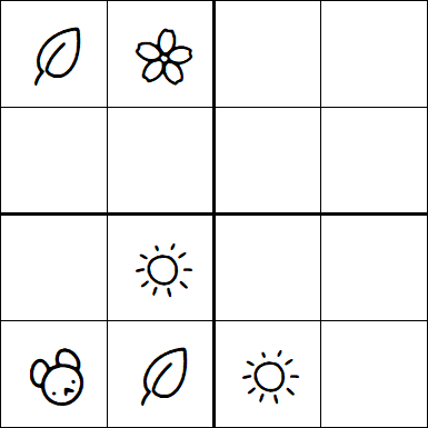 Kids Sudoku 4x4 - Medium