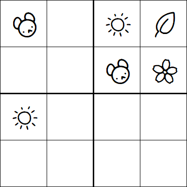 Kids Sudoku 4x4 - Medium