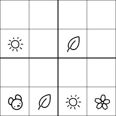Kids Sudoku 4x4 - Medium