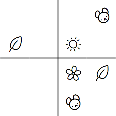 Kids Sudoku 4x4 - Medium