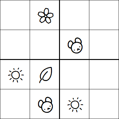 Kids Sudoku 4x4 - Medium
