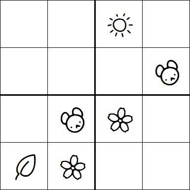 Kids Sudoku 4x4 - Medium