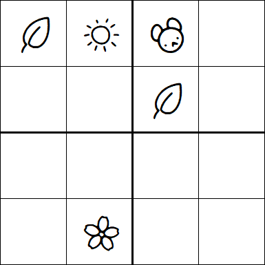 Kids Sudoku 4x4 - Medium