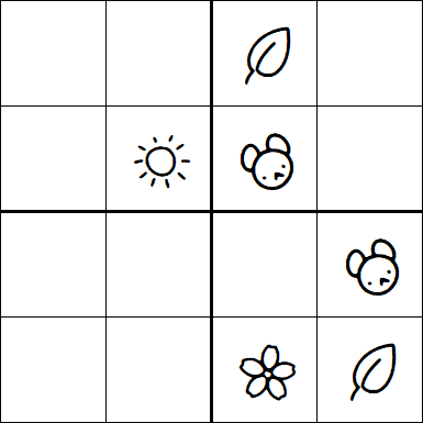 Kids Sudoku 4x4 - Medium