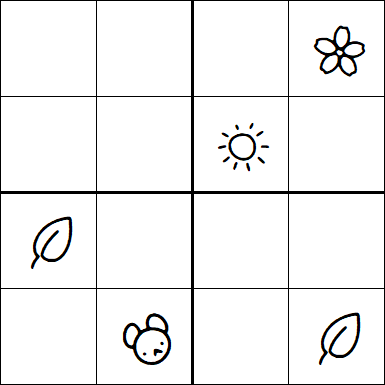 Kids Sudoku 4x4 - Medium