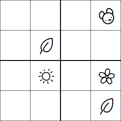 Kids Sudoku 4x4 - Medium
