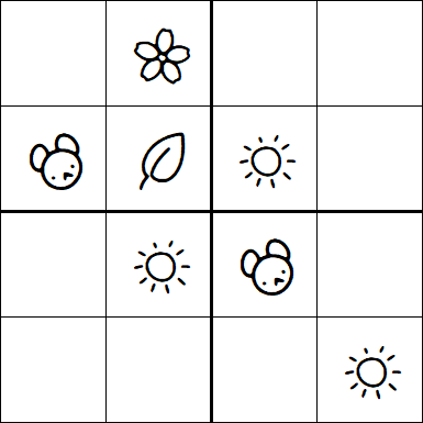 Kids Sudoku 4x4 - Medium