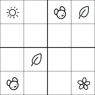 Kids Sudoku 4x4 - Medio