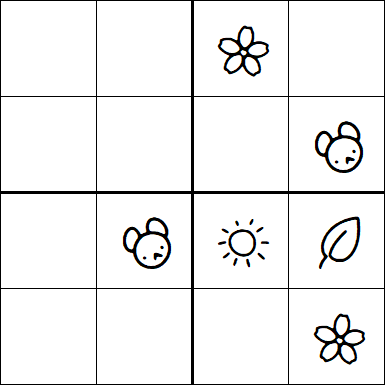 Kids Sudoku 4x4 - Medium