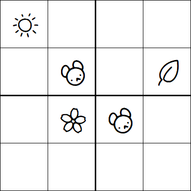 Kids Sudoku 4x4 - Medium