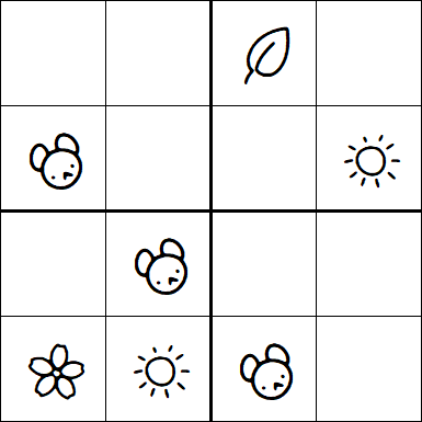 Kids Sudoku 4x4 - Medium