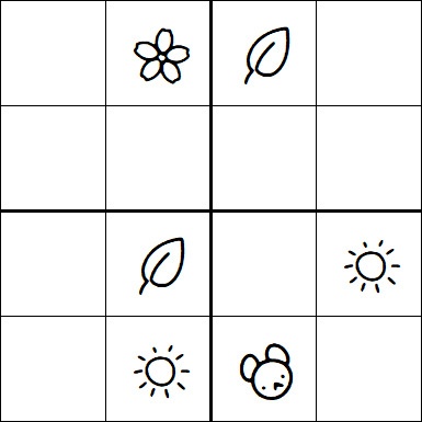 Kids Sudoku 4x4 - Medium