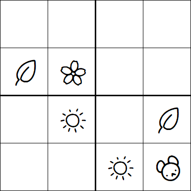 Kids Sudoku 4x4 - Medium