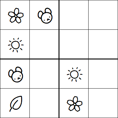 Kids Sudoku 4x4 - Medium