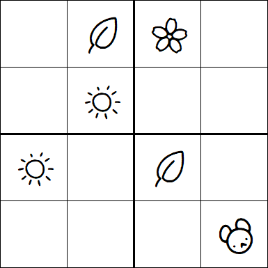 Kids Sudoku 4x4 - Medium