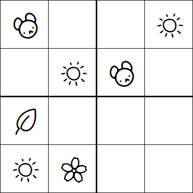 Kids Sudoku 4x4 - Medium