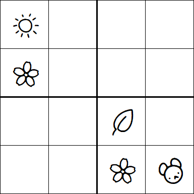 Kids Sudoku 4x4 - Medium