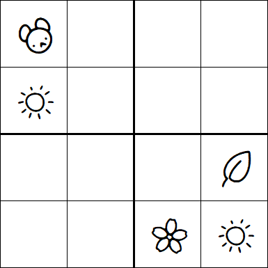 Kids Sudoku 4x4 - Medium