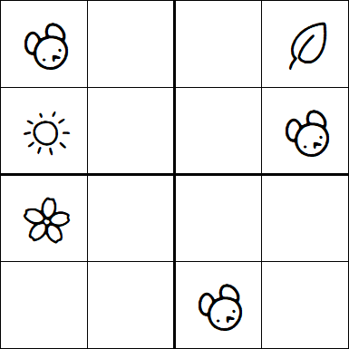 Kids Sudoku 4x4 - Medium