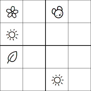 Kids Sudoku 4x4 - Medium
