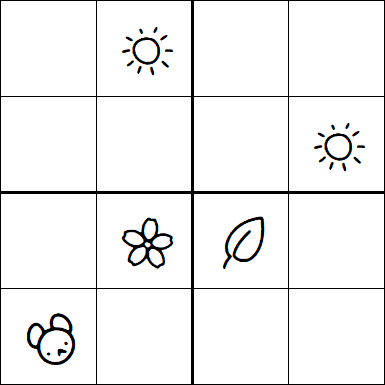 Kids Sudoku 4x4 - Medium