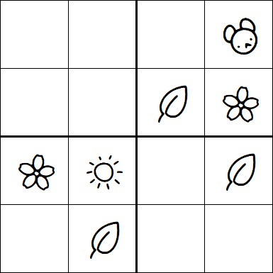 Kids Sudoku 4x4 - Medium