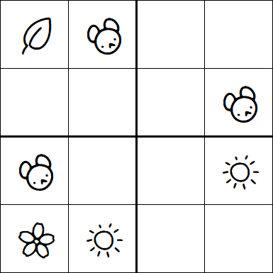Kids Sudoku 4x4 - Medium